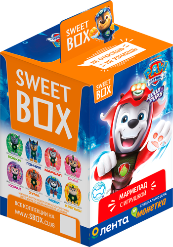 Мармелад жевательный ЛЕНТА Sweet Box Щенячий Патруль, с игрушкой, 10г, картинка