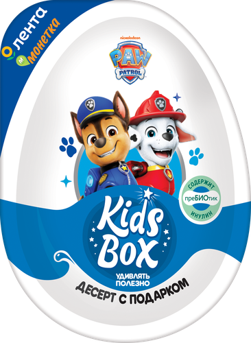 Десерт KIDS BOX Щенячий Патруль, с подарком, 20г, крупный план