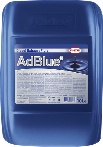 Реагент SINTEC AdBlue Водный раствор мочевины (AUS 32), 10л, детальное фото