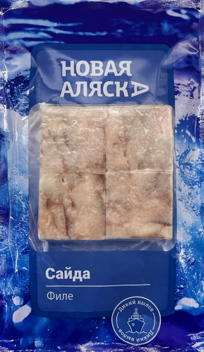 Сайда замороженная НОВАЯ АЛЯСКА филе бескостное без кожи, 400г, изображение