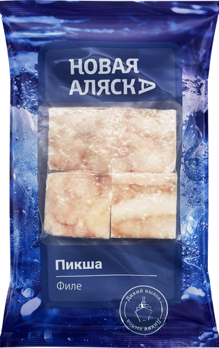 Пикша замороженная НОВАЯ АЛЯСКА филе бескостное без кожи, 400г, изображение