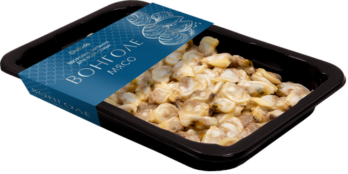 Вонголе варено-мороженые ШИФУДО мясо клем, 300г, крупный план