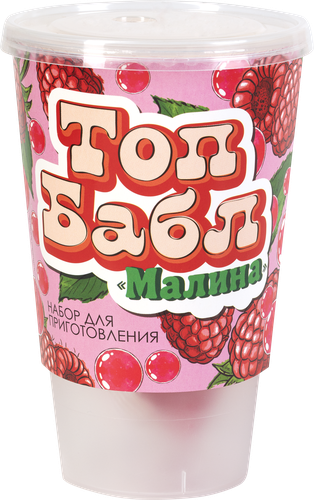 Набор кондитерский ТОП БАБЛ для приготовления Бабл Ти со вкусом малины, 50г, крупный план