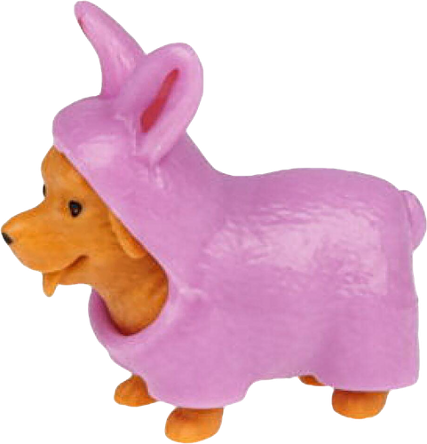Игрушка 1TOY Прокачка для собачки, тянущиеся собачки в костюмчиках, Арт. Т26812, вид