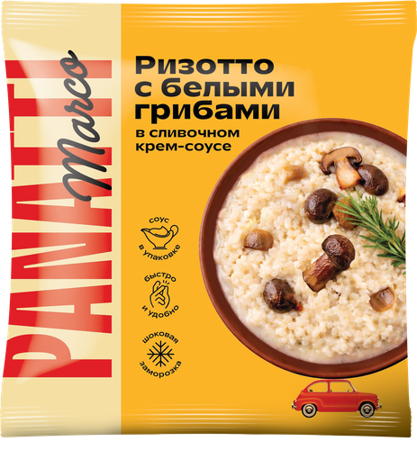 Ризотто MARCO PANATTI с белыми грибами и соусом, 400г, детальное фото