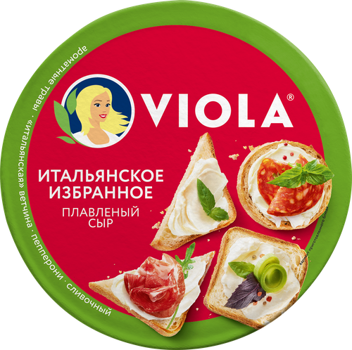 Сыр плавленый VIOLA Ассорти Итальянское избранное 35%, без змж, 130г, детальное фото