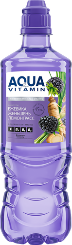 Напиток YOUR WATER Аква Витамин со вкусом ежевики, лемонграсса, женьшеня, негазированный, 0.75л, детальное фото