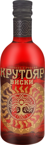 Виски КРУТОЯР Российский купажированный ординарный 40%, 0.25л, изображение