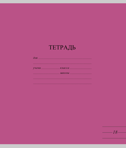Тетрадь школьная ученическая МАЯК А5, 18 листов, в линейку, яркие тона, Арт. TW 518 F1 BT 1 180, вид