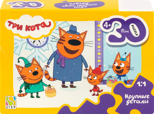 Пазл STEP PUZZLE Mini 30 элементов, в ассортименте, Арт. 62019, фотография