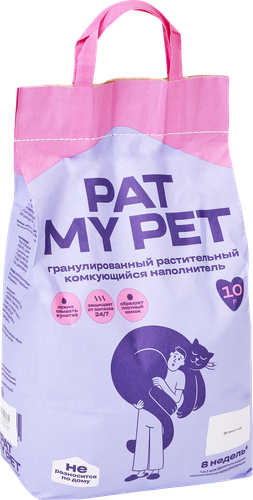 Наполнитель для кошачьего туалета PAT MY PET Тофу зеленый чай, 10л, 4400г, изображение