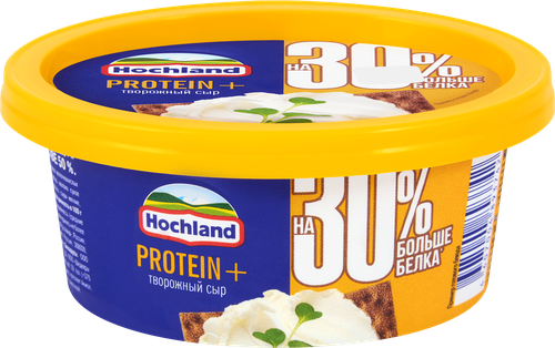 Сыр творожный HOCHLAND Protein+ Cливочный 50%, без змж, 140г, фотография