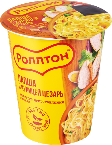 Лапша РОЛЛТОН Цезарь, с курицей, 70г, фотография