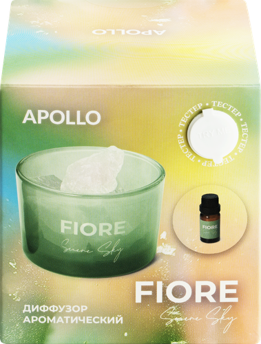 Диффузор ароматический APOLLO Fiore Serene Sky, с камнями, 10мл, Арт. FOR-19, изображение