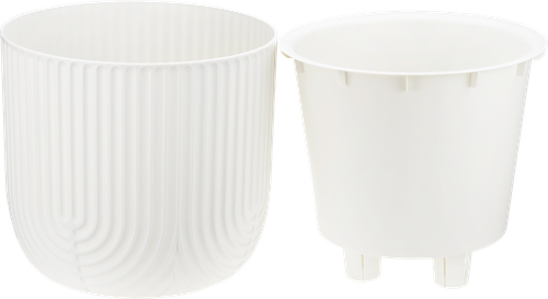 Кашпо Idea Рамона 3.7л D22см, белый, фотография