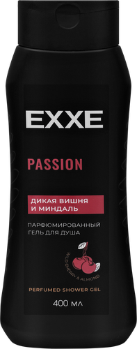 Гель для душа EXXE Passion Дикая вишня и миндаль, 400мл, вид