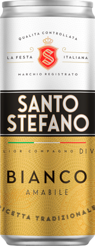 Сидр SANTO STEFANO фруктовый ароматизированный белый полусладкий, 0.25л, вид