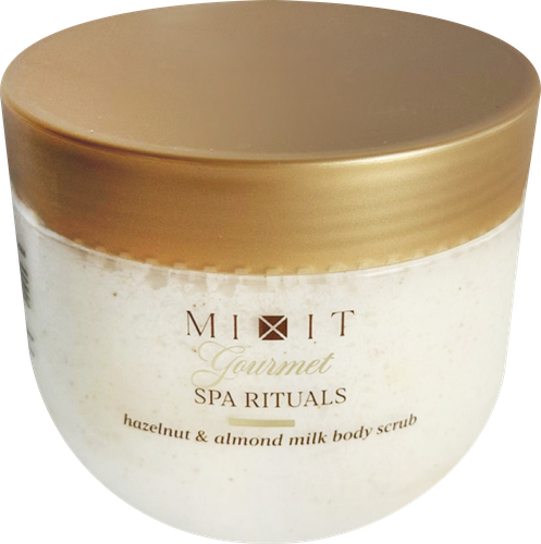 Скраб для тела MIXIT Spa Rituals Gourmet с ароматом фундука и миндального молочка, 300г, изображение