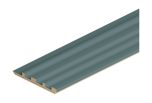 Панель STELLA стеновая реечная мдф ритм, делюкс, олива, 2700x119x12, картинка