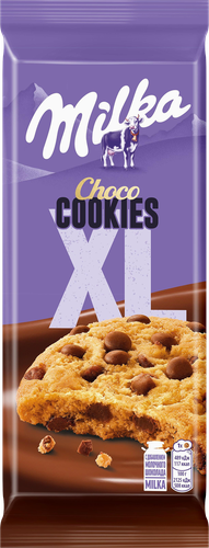 Печенье MILKA XL Cookies с кусочками молочного шоколада, 138г, вид