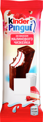 Пирожное бисквитное KINDER Пингви Малиновый чизкейк 25,8%, без змж, 30г, фотография