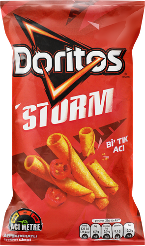 Чипсы кукурузные DORITOS Storm Bitik Aci Острый перец, 125г, вид