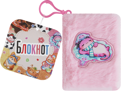Блокнот Веселые зверята, 8,5х11см, в линейку, 80 листов, Арт. YJ278260509, крупный план