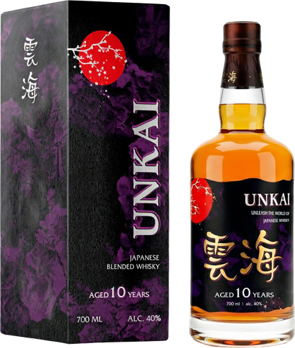 Виски UNKAI купажированный 40%, п/у/без п/у, 0.7л, изображение
