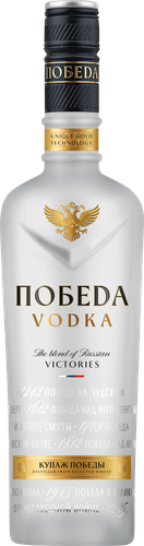 Водка ПОБЕДА 40%, 0.5л, крупный план