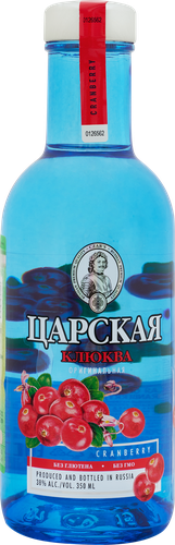 Настойка ЦАРСКАЯ Оригинальная Клюква 38%, горькая, 0.35л, фотография