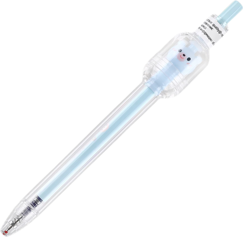 Ручка гелевая Медвежонок, синий цвет, Арт. YML-940A, изображение