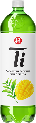 Напиток TI Холодный зеленый чай со вкусом Манго негазированный, 1.25л, детальное фото