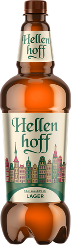 Пиво светлое HELLENHOFF EXC Lager пастеризованное 4%, 1.2л, картинка