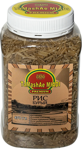 Рис TAMASHAE MIADI PREMIUM Бурый, 470г, фотография