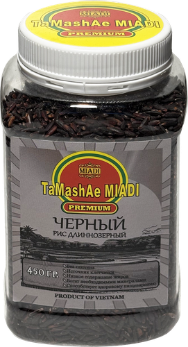 Рис длиннозерный TAMASHAE MIADI PREMIUM Черный, 450г, изображение