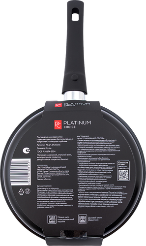 Сковорода PLATINUM CHOICE литая с антипригарным покрытием, 24см, индукция, Арт. PC_24_SR_Gloss, изображение