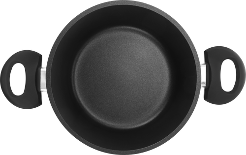 Кастрюля HOMECLUB Щедрость осени, литая, со стеклянной крышкой, антипригарное покрытие, индукция, 2л, Арт. PC-2L-Carbon, изображение