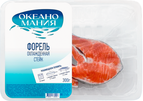 Форель радужная ОКЕАНОМАНИЯ стейк, 300г, детальное фото
