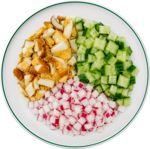 Окрошка с копченым яйцом ЛЕНТА FRESH, 220г, фото