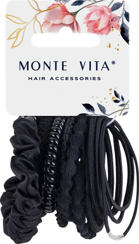 Набор резинок для волос MONTE VITA 8 видов форм, 14шт, изображение
