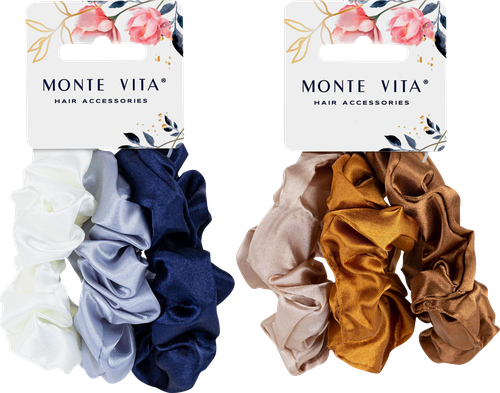 Набор резинок для волос MONTE VITA 3х19см, скранч, 3шт, детальное фото