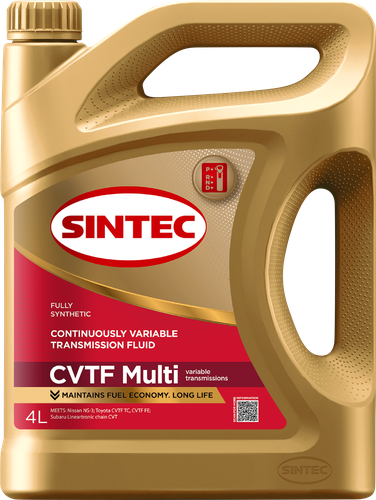 Масло трансмиссионное SINTEC CVTF Multi, 4л, фото