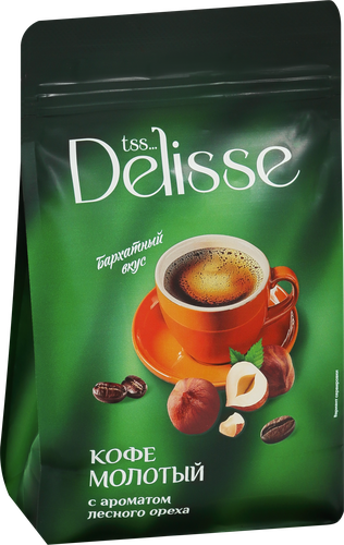 Кофе молотый DELISSE Hazelnut ароматизированный, 200г, фото