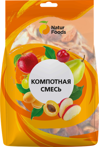 Смесь фруктово-ягодная сушеная NATURFOODS Компотная, 300г, картинка