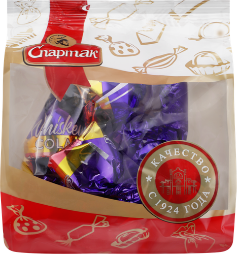 Конфеты СПАРТАК вкус виски-кола, 140г, детальное фото