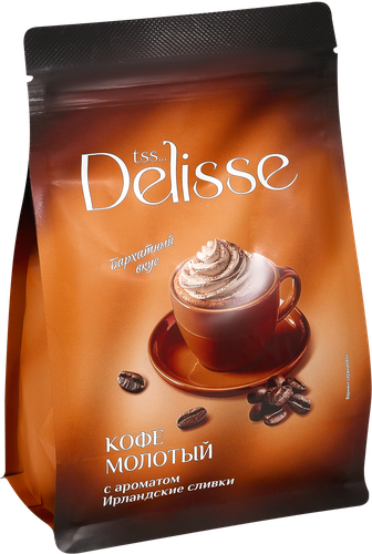 Кофе молотый DELISSE Irish Cream ароматизированный, 200г, картинка