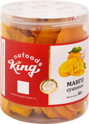 Манго сушеное KING NAFOODS, 500г, крупный план