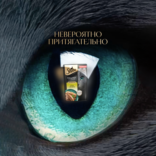 Корм консервированный для кошек SHEBA Нежный паштет утка и печень, 75г, детальное фото