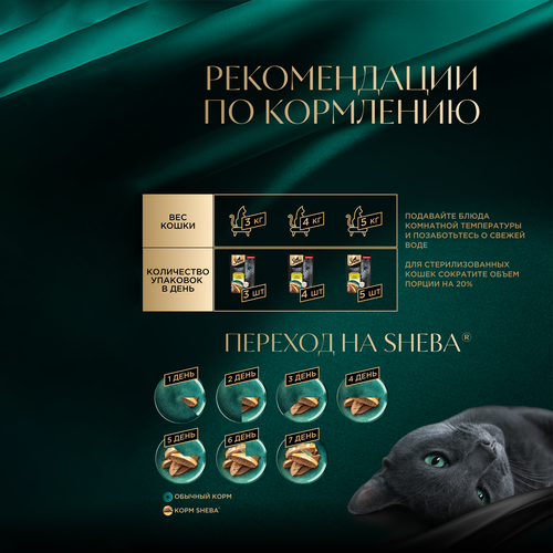 Корм консервированный для кошек SHEBA Нежный паштет утка и печень, 75г, изображение