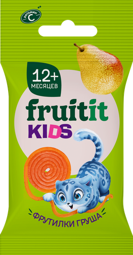 Пастилки фруктовые FRUIT IT KIDS Фрутилки Груша, с 12 месяцев, 15г, картинка